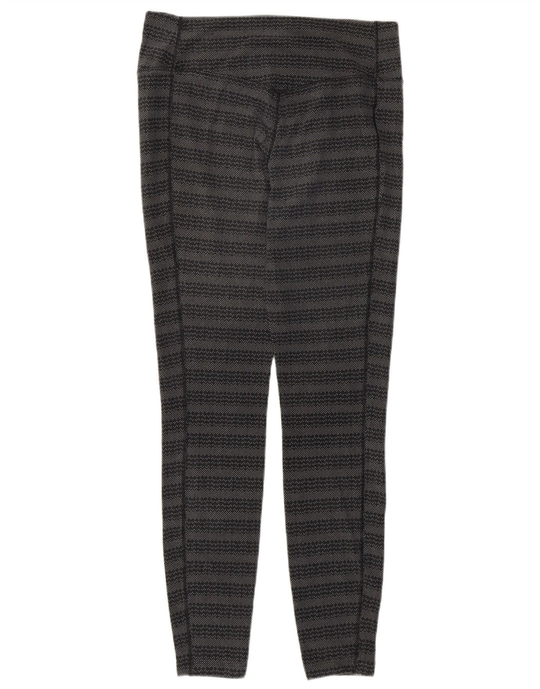 Leggings Nike Dri Fit Feminina UK 12 Algodão Geométrico Cinza Médio