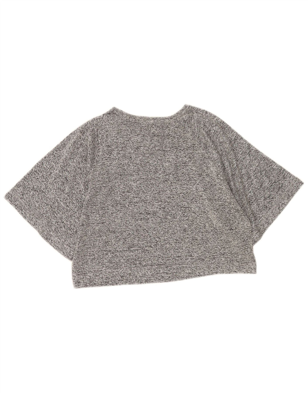 Camiseta feminina Zara Crop Top UK 14 cinza médio manchado