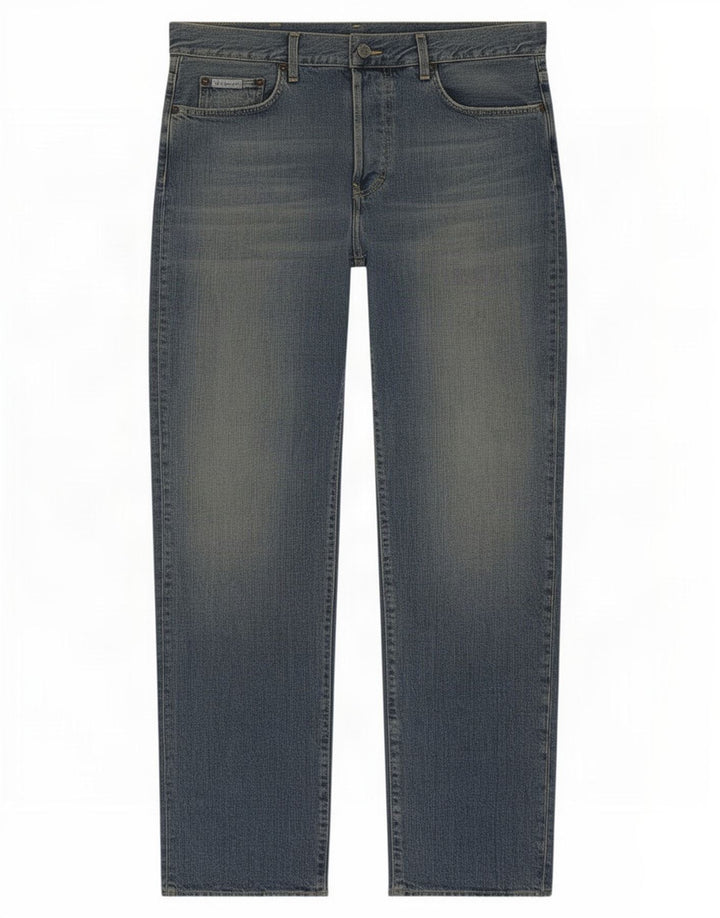 Calça jeans reta masculina Calvin Klein W32 L33 azul