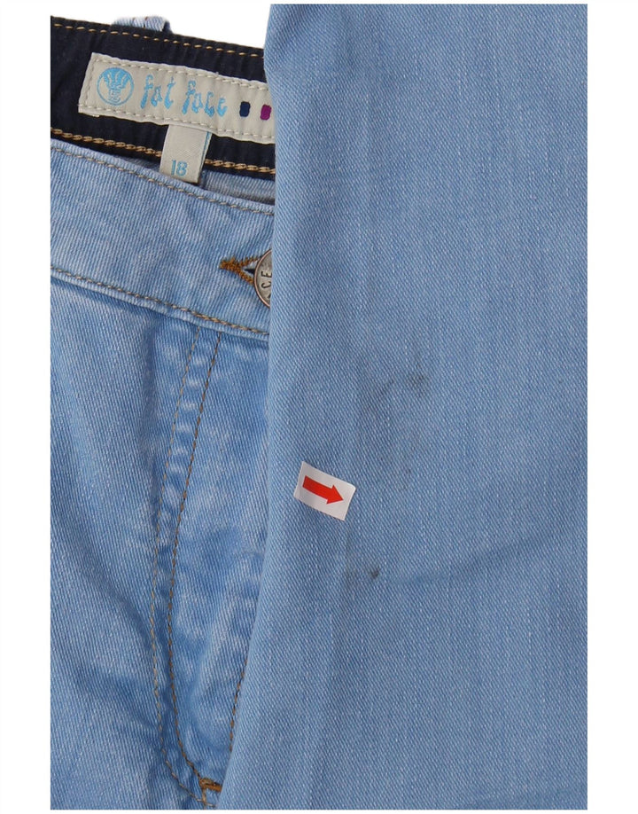 Calça jeans feminina FAT FACE UK 18 XL W36 L22 azul algodão