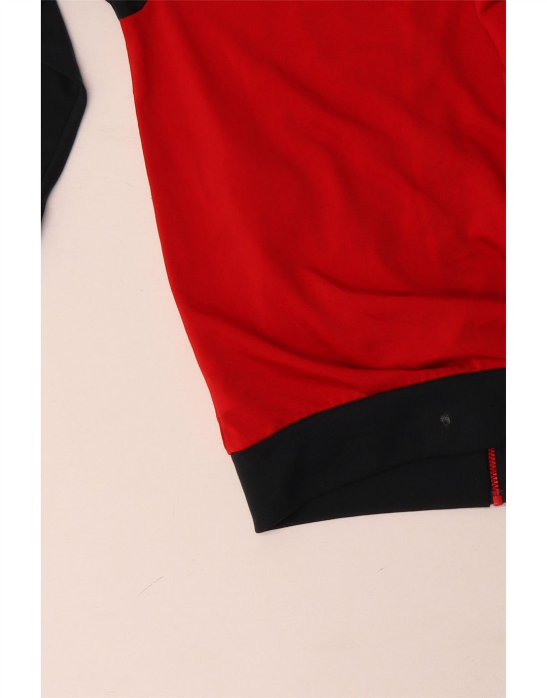 ADIDAS Mens Tracksuit Top Jacket UK 40/42 Medium Red Colourblock Poliéster