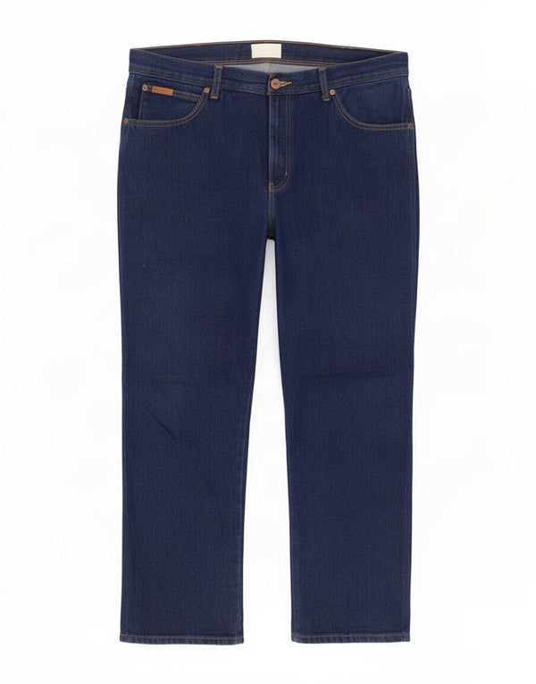Wrangler Masculino Texas Straight Jeans W40 L30 Azul Marinho Algodão