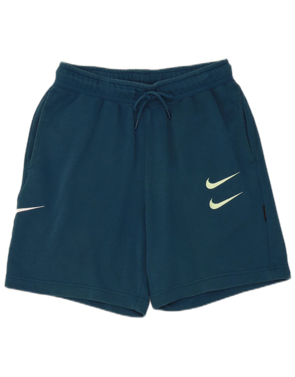 Shorts esportivos gráficos masculinos Nike pequeno azul algodão