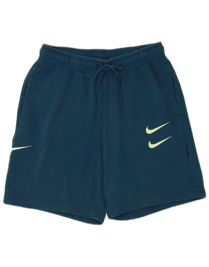 Shorts esportivos gráficos masculinos Nike pequeno azul algodão