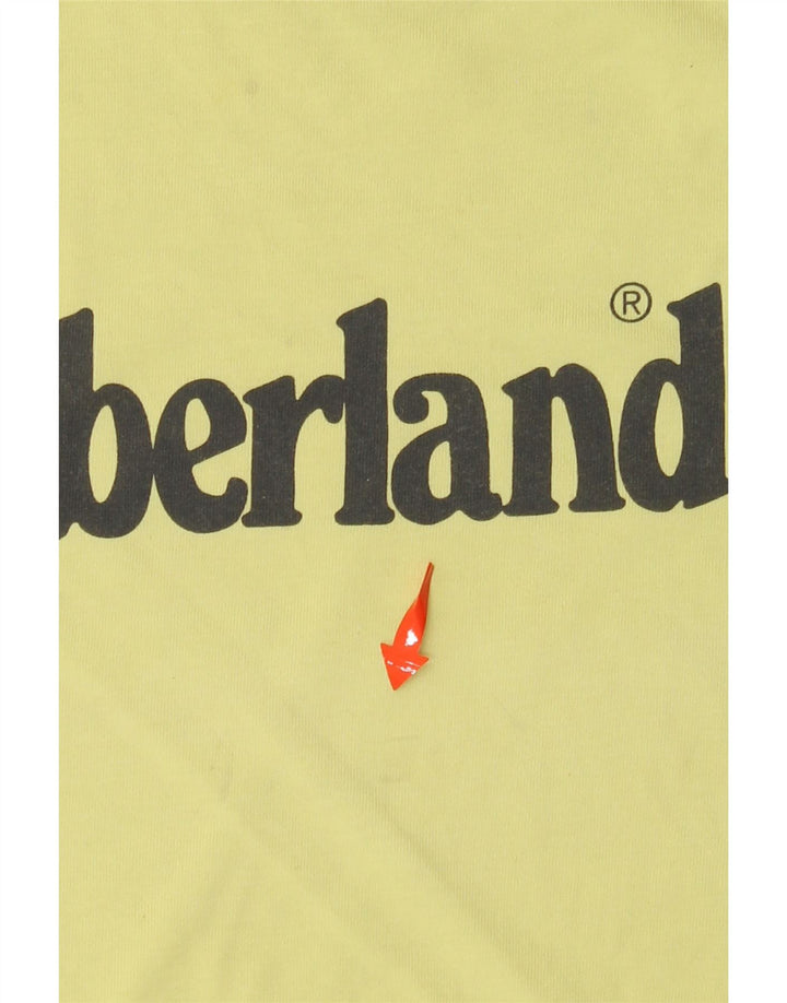 Camiseta gráfica TIMBERLAND para meninos 13-14 anos pequeno algodão verde