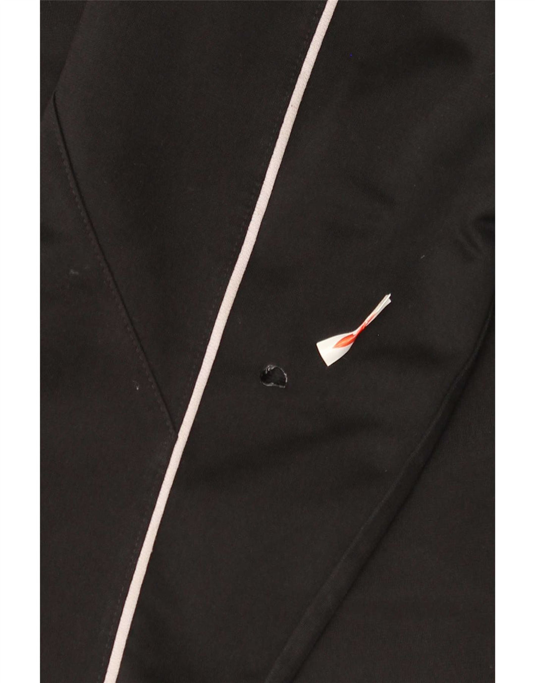 Adidas Mens Tracksuit Top Jacket UK 42/44 Grande Preto Colorblock Poliéster