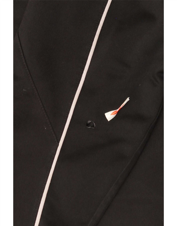 Adidas Mens Tracksuit Top Jacket UK 42/44 Grande Preto Colorblock Poliéster