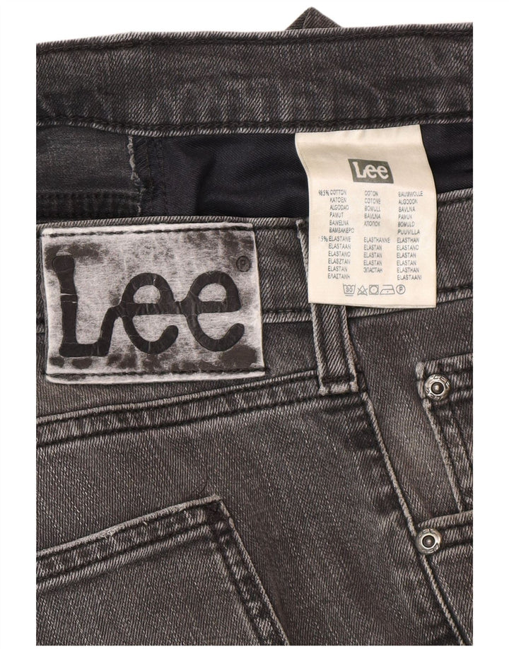Lee Mens Luke Distressed Slim Jeans W36 L32 Algodão Cinza