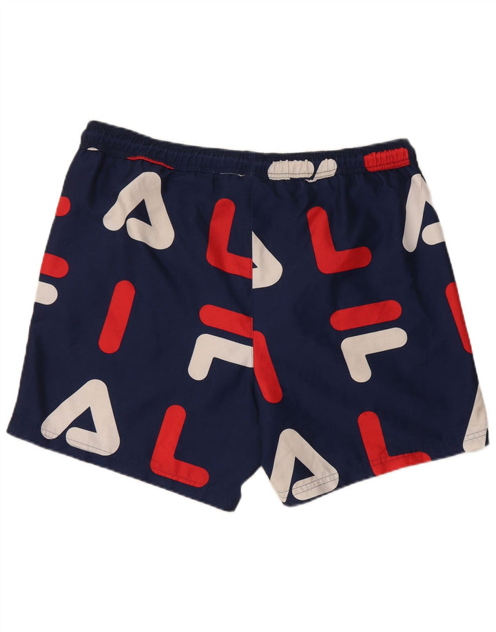 Shorts de natação masculino Fila Graphic XL azul marinho poliéster