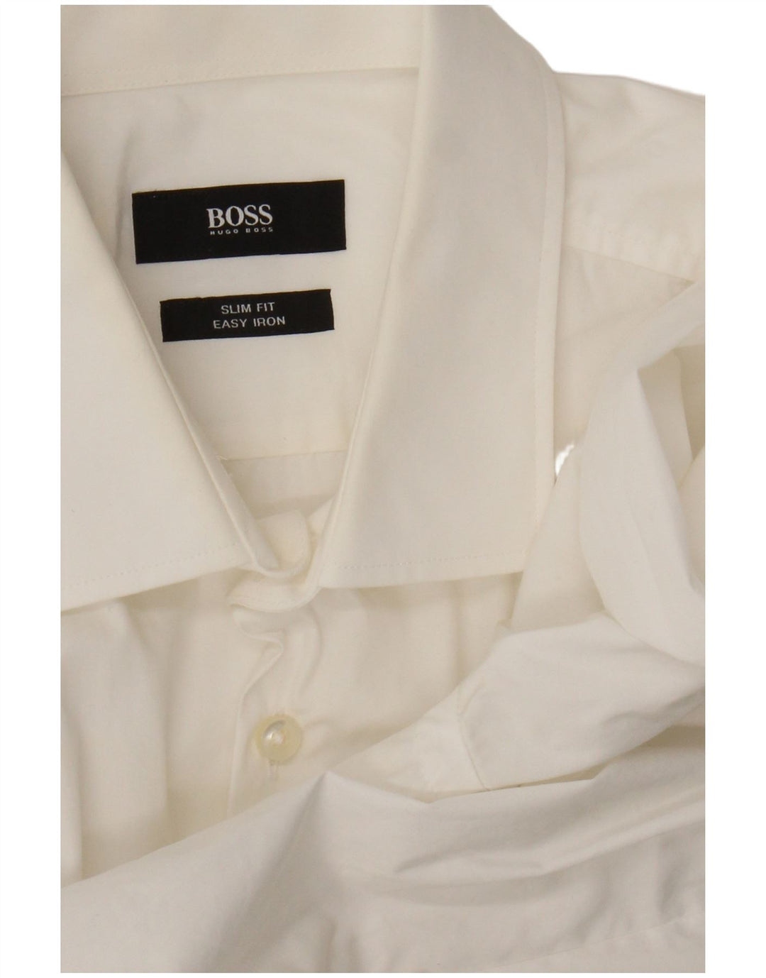 Hugo Boss Mens Camisa Slim Fit Médio Branco
