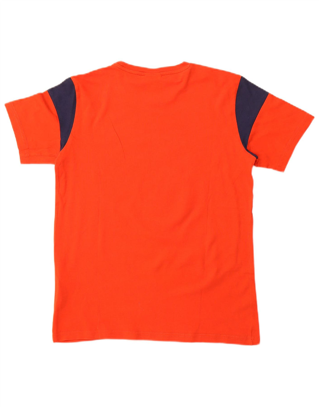 Camiseta gráfica CHAMPION Boys 13-14 anos XL laranja colorblock algodão