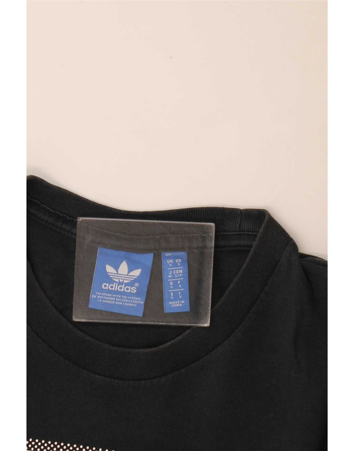 Camiseta Adidas Masculina Graphic Top Pequeno Preto