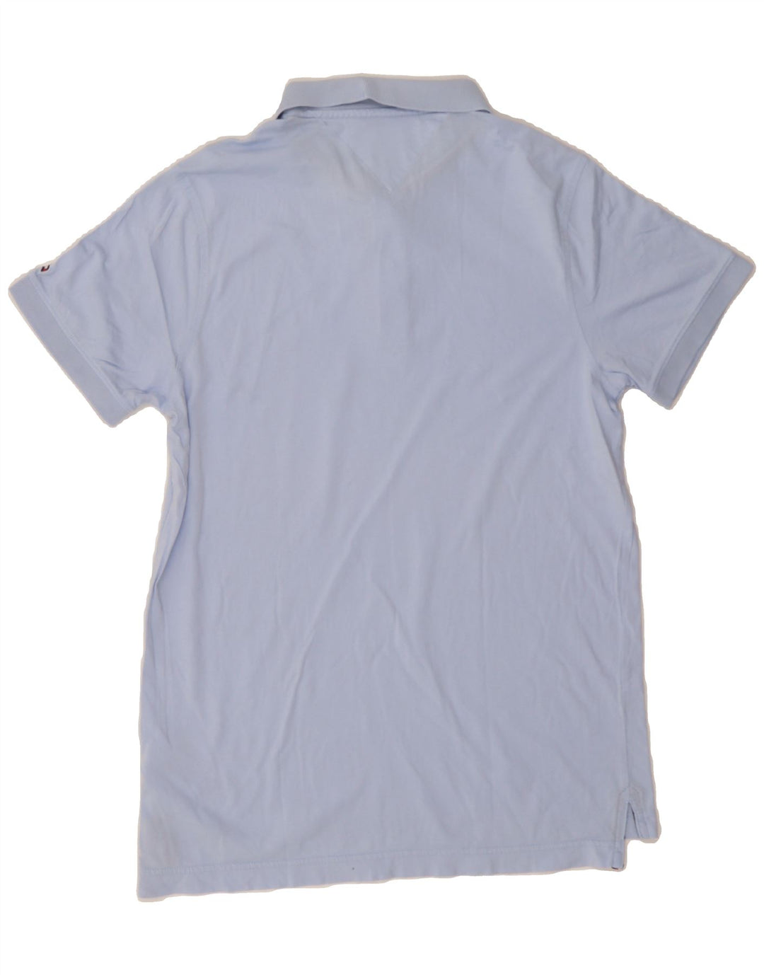 TOMMY HILFIGER Mens Polo Shirt Medium Blue Cotton Vintage Tommy Hilfiger and Second-Hand Tommy Hilfiger from Messina Hembry 
