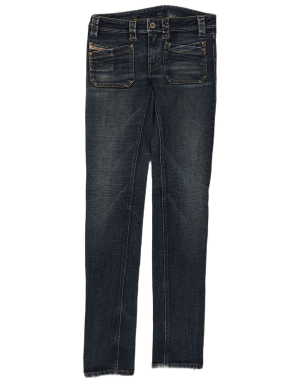 Jeans skinny feminino diesel cintura baixa W27 L33 algodão azul