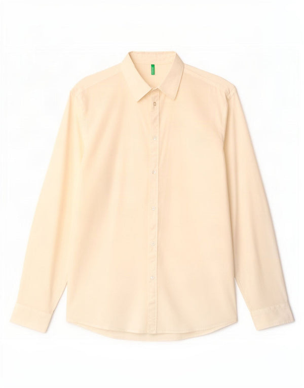 Camisa masculina Benetton XL algodão branco