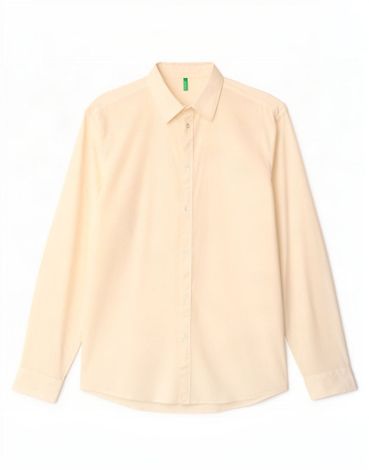 Camisa masculina Benetton XL algodão branco