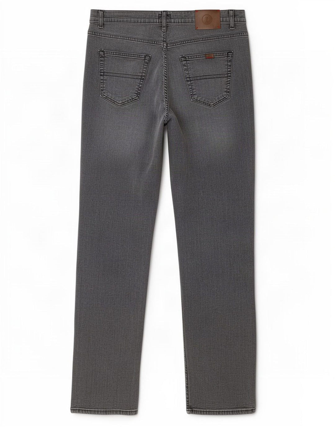 Trussardi Calça jeans reta masculina W36 L34 algodão cinza