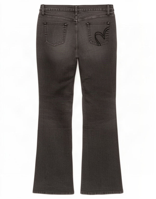 Marks & Spencer Feminino Per Una Bootcut Jeans UK 12 Médio W30 L30 Cinza