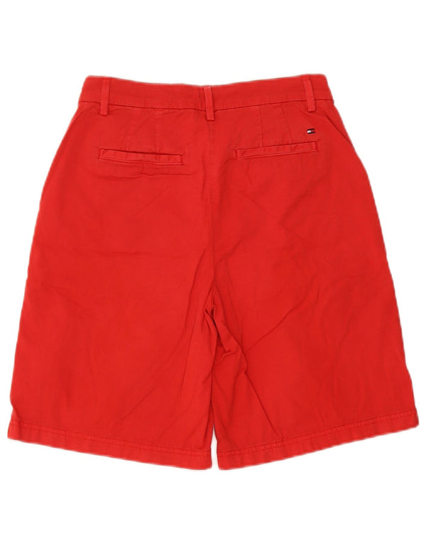 Shorts Chino Feminino Tommy Hilfiger UK 4 XS W26 Algodão Vermelho