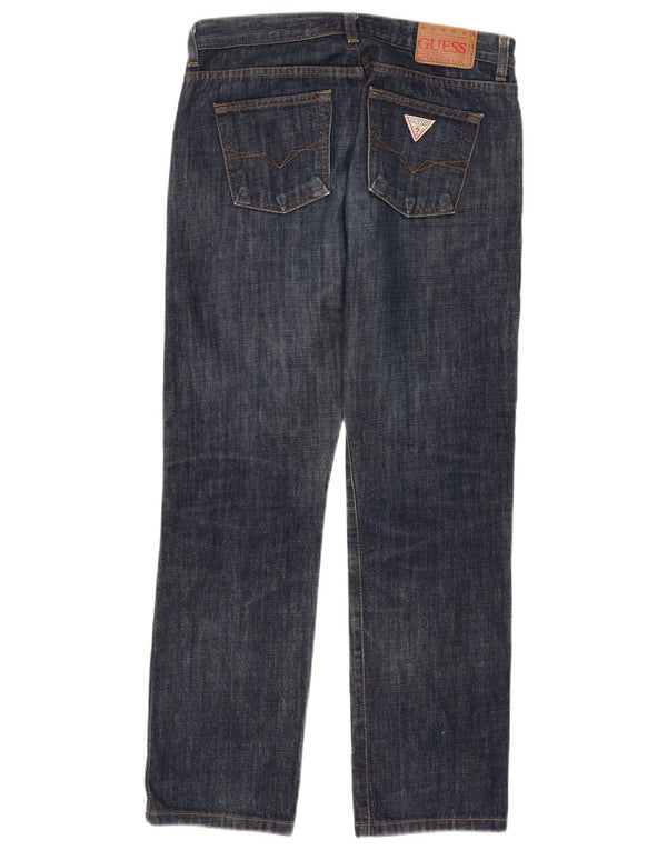 Guess Jeans retos femininos W29 L28 algodão azul marinho