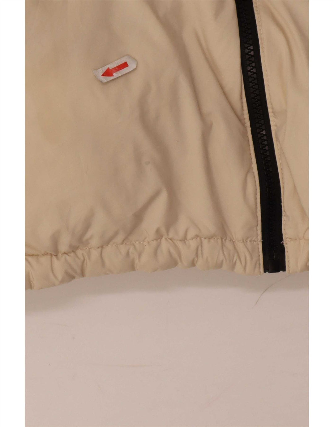 Jaqueta acolchoada feminina Zara UK 16 grande poliéster branco