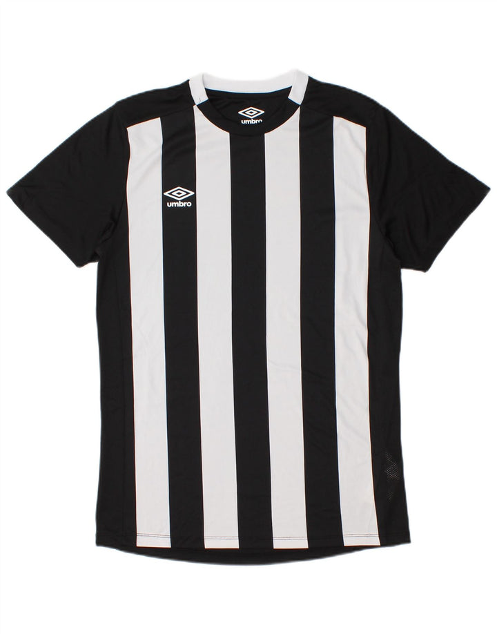 Umbro Camiseta Masculina Top Pequeno Poliéster Listrado Preto