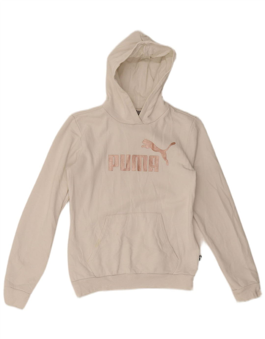 Jumper com capuz gráfico feminino Puma 15-16 anos branco