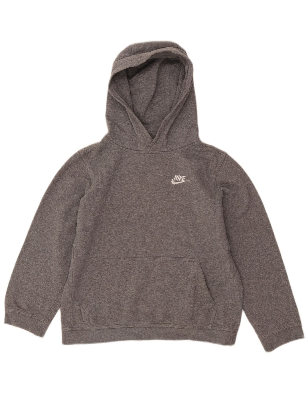 Jumper com capuz NIKE Boys Standard Fit 12-13 anos grande cinza algodão