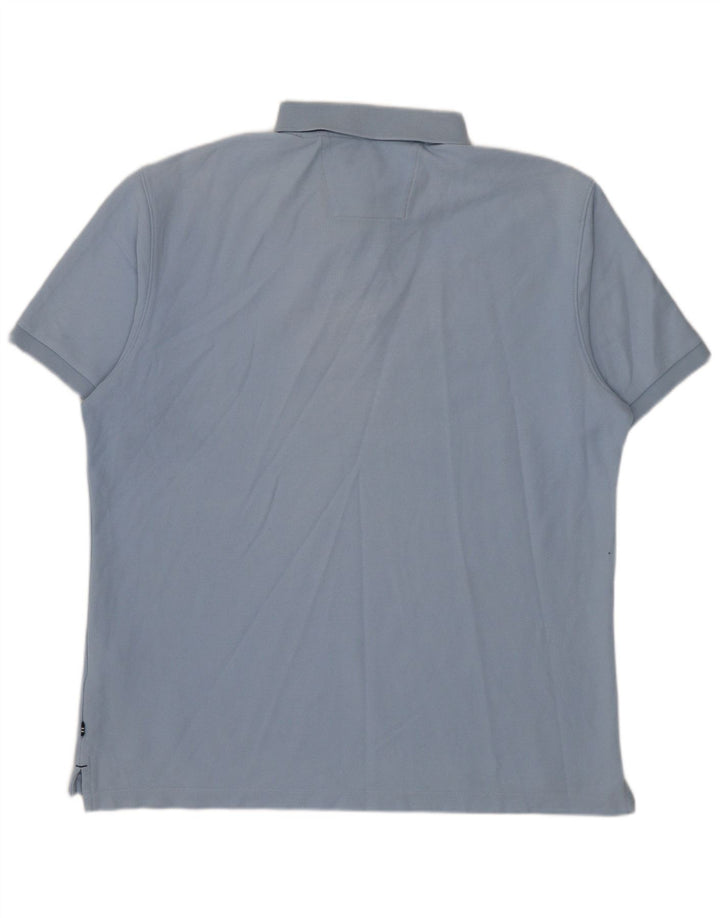 Camisa polo masculina Nautica grande algodão azul