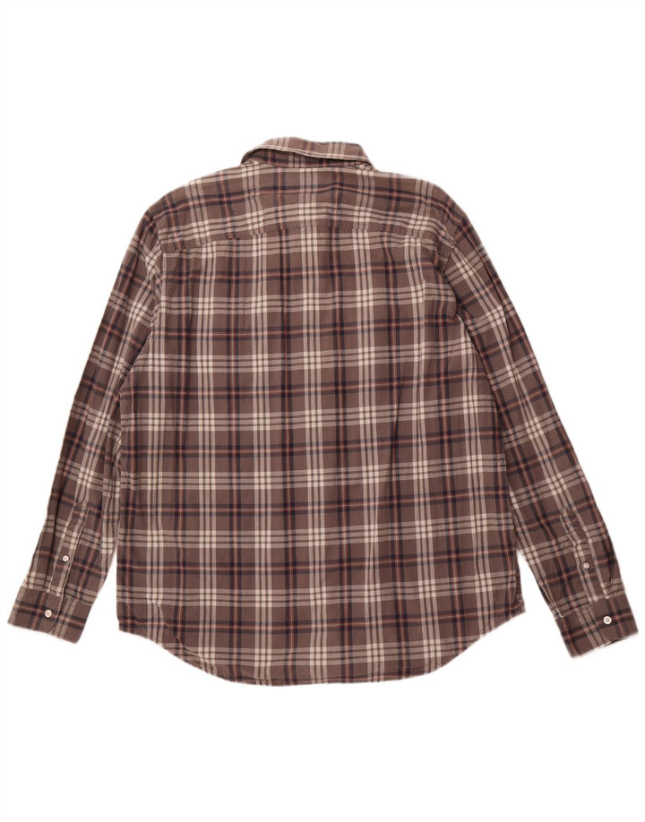 Camisa masculina Regular Fit TIMBERLAND XL algodão xadrez cinza