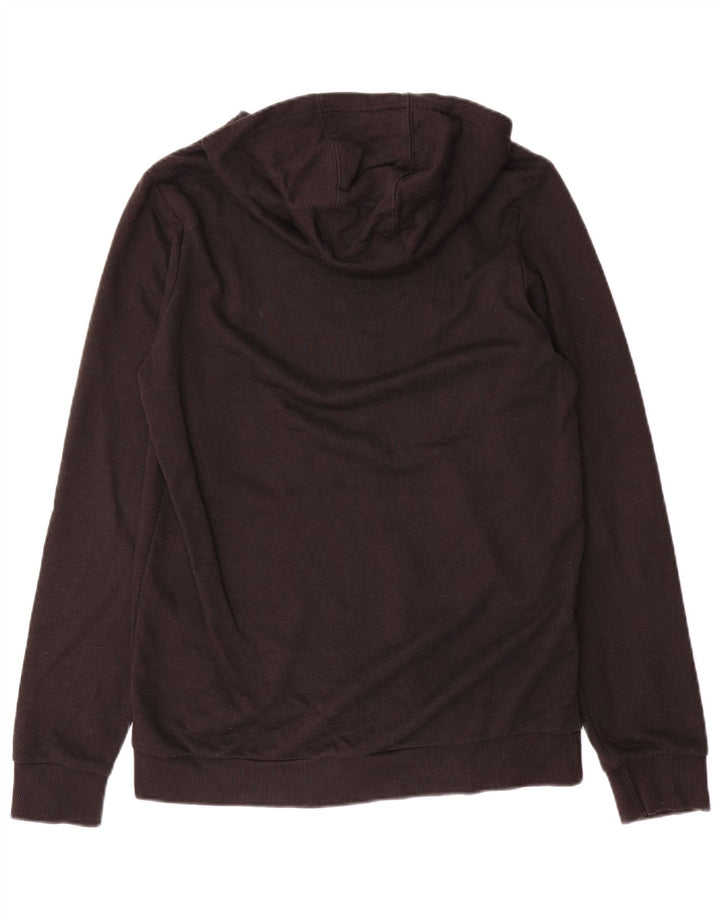 ADIDAS Meninos Graphic Hoodie Jumper 15-16 Anos Preto Algodão