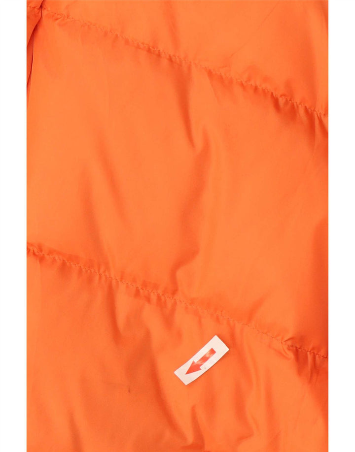 Jaqueta acolchoada masculina Benetton UK 40 grande poliamida laranja