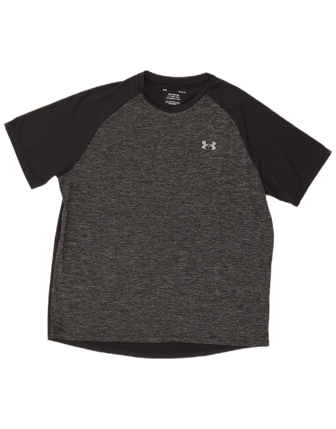 Camiseta masculina Under Armour grande cinza manchada