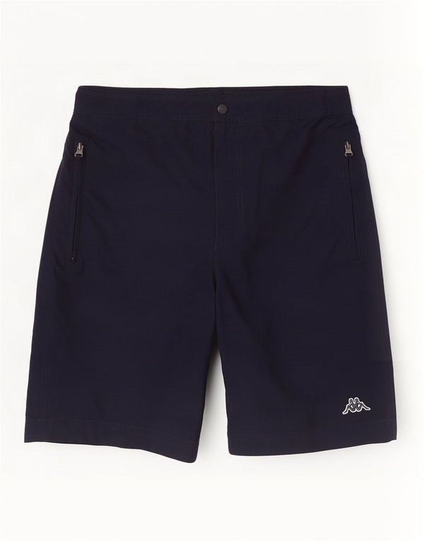 Shorts masculino Kappa pequeno W28 azul marinho poliéster