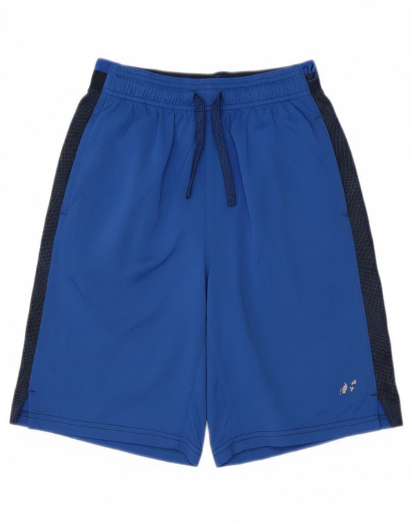Shorts esportivos Russell Athletic Boys 14-15 anos XL azul colorblock