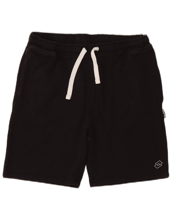 LOTTO Mens Sport Shorts XL Algodão Preto