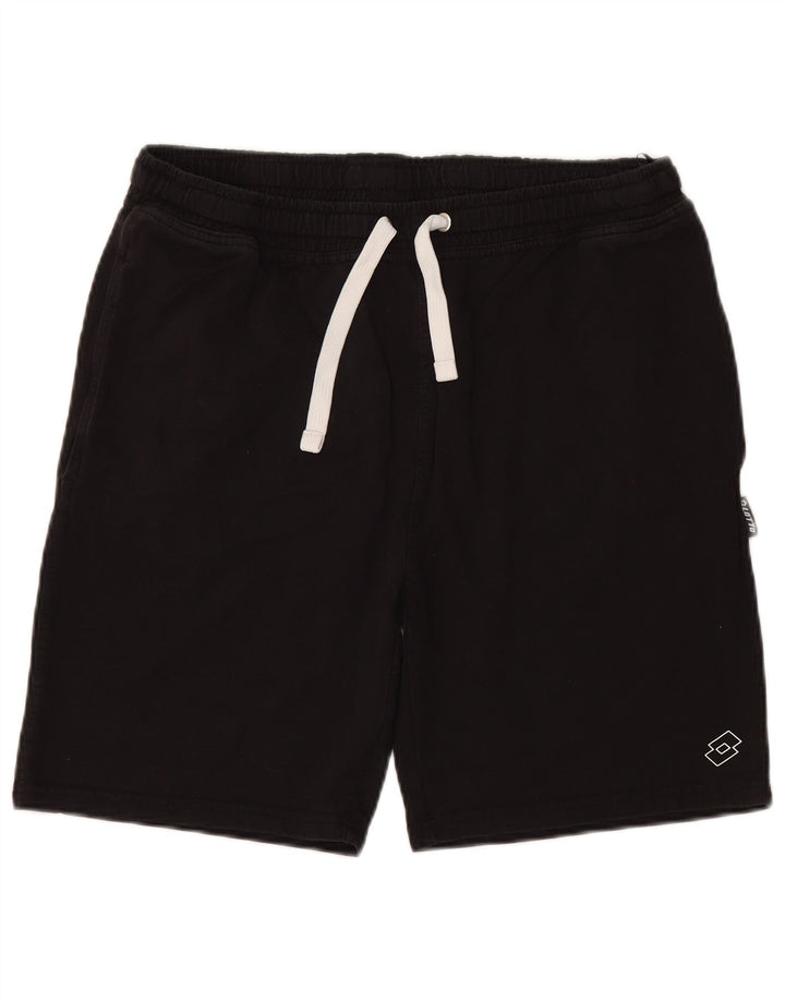 LOTTO Mens Sport Shorts XL Algodão Preto