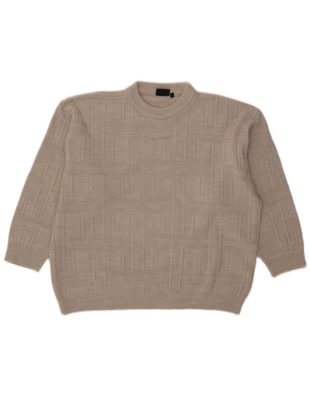 Suéter masculino Nick Taylor com gola redonda XL cinza acrílico