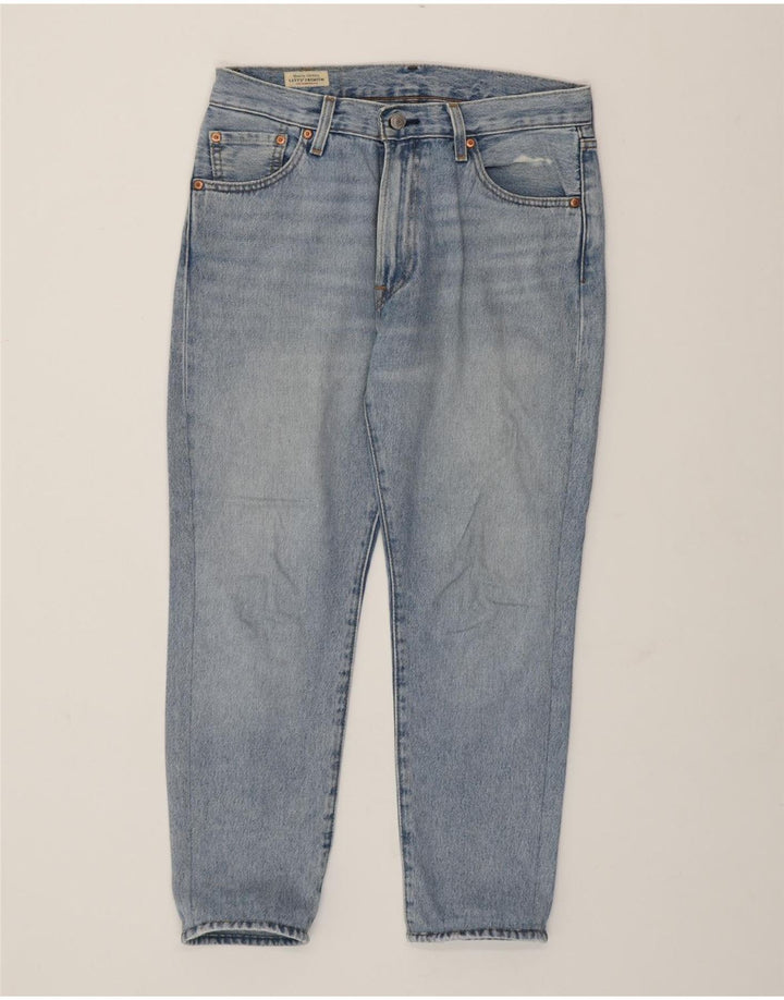 Levi's feminino 551 jeans retos W29 L26 algodão azul