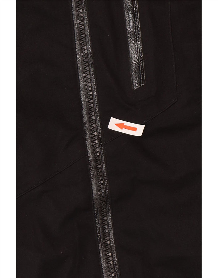 Jaqueta de chuva masculina com capuz Mountain Warehouse UK 38 poliéster preto médio