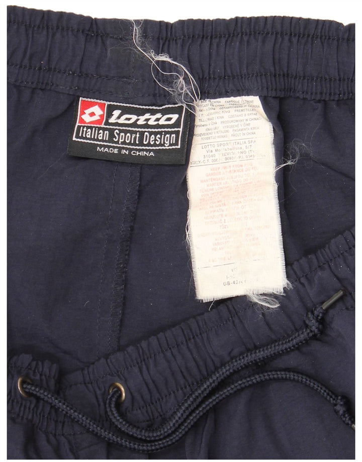 Shorts esportivos masculinos Lotto UK 42/44 XL azul marinho poliamida