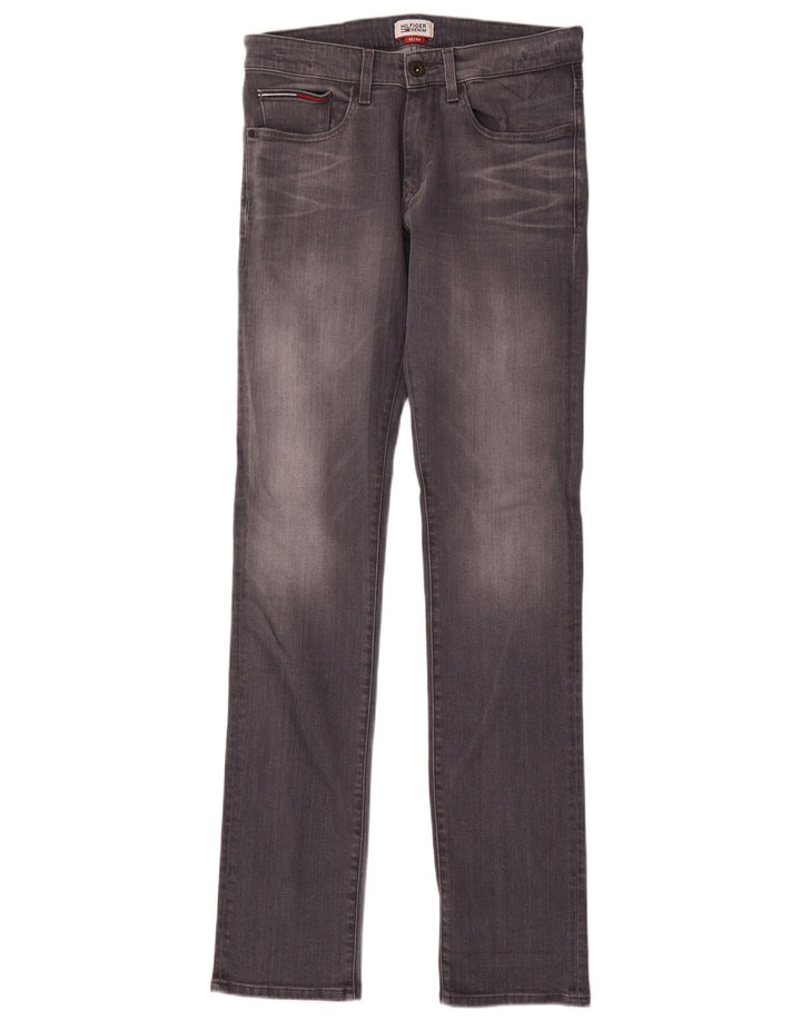 Jeans feminino Tommy Hilfiger Scanton Slim W32 L36 algodão cinza