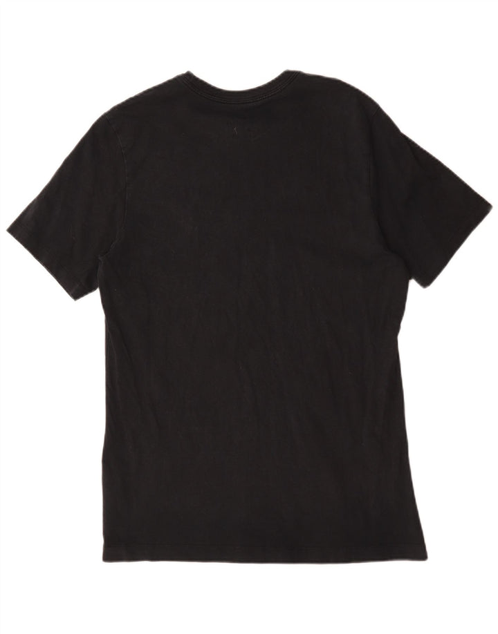 Nike Mens Camiseta Top Médio Algodão Preto