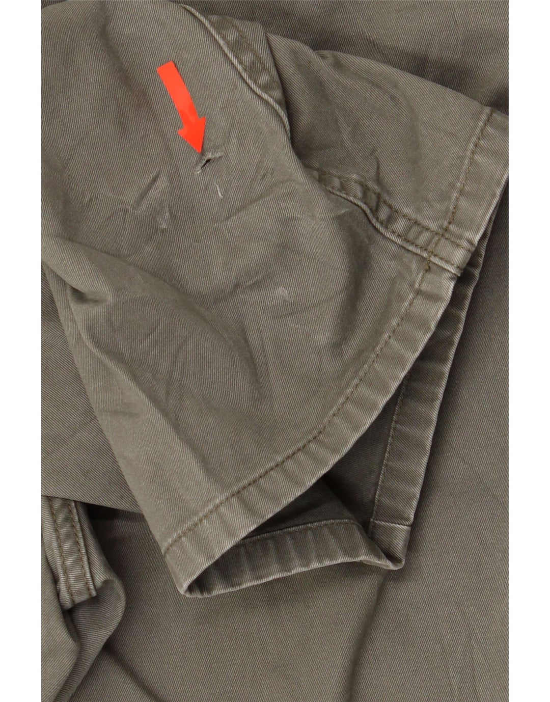 BONOBOS Mens Straight Chino Trousers W34 L32 Khaki Cotton Vintage BONOBOS and Second-Hand BONOBOS from Messina Hembry 