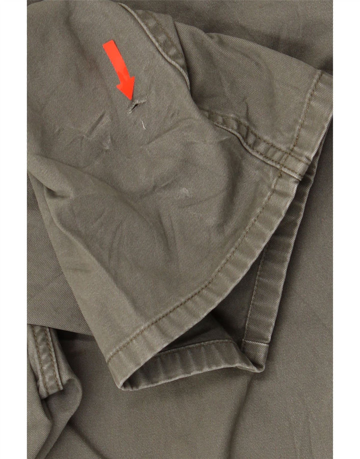 BONOBOS Mens Straight Chino Trousers W34 L32 Khaki Cotton Vintage BONOBOS and Second-Hand BONOBOS from Messina Hembry 
