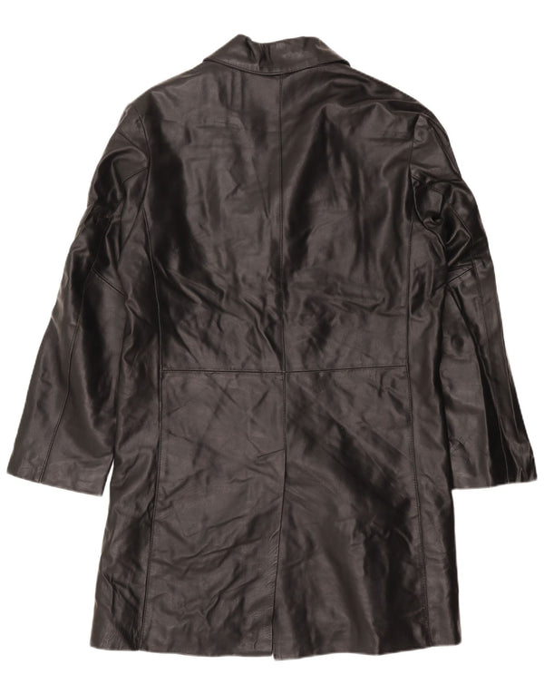 Casaco de couro masculino Catbalou Reino Unido 40 grande couro preto