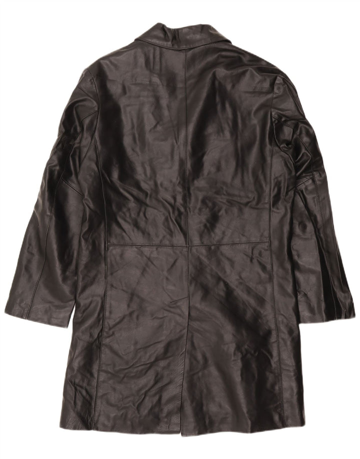 Casaco de couro masculino Catbalou Reino Unido 40 grande couro preto