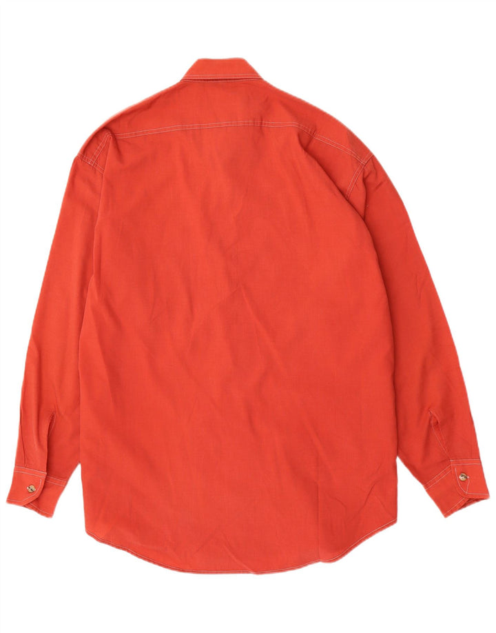 Camisa masculina vintage tamanho 39/40 vermelho médio