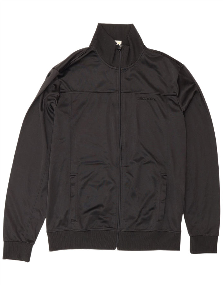 Diadora Mens Tracksuit Top Jacket XL Preto Poliéster