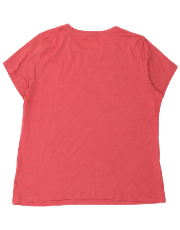 Camiseta gráfica masculina New Balance Top XL algodão rosa